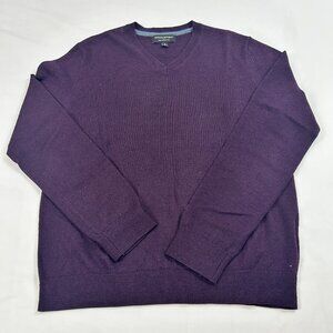 Banana Republic Men’s Merino Wool Sweater Aubergine Purple Size S